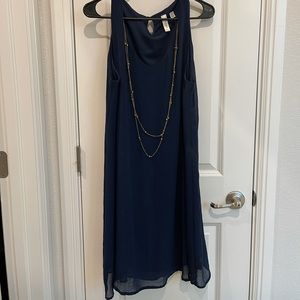 Blue chained dress!